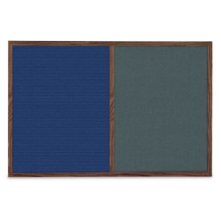 United Visual Products Slim Style Indoor Enclosed Corkboard, 36", UV504SC-GOLD-CINNABA UV504SC-GOLD-CINNABA